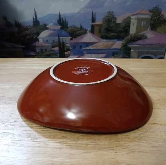 🍜🍤PIER 1 WAVY STRIPE CERAMIC DISH🍕🍱BUNDLE AND SAVE PLENTY!!!🍉🍓 - Picture 4 of 10